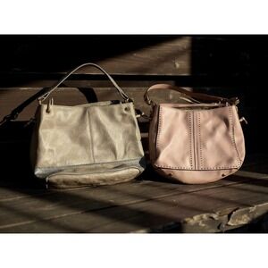 Montana West Taupe brown Slouch Hobo Shoulder Bag Pink‎ Studded Crossbody Purse